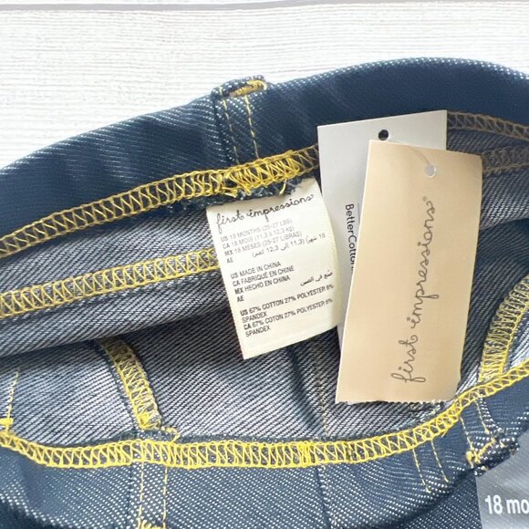 Nwt First Impressions Chambray Leggings - Picture 2 of 3